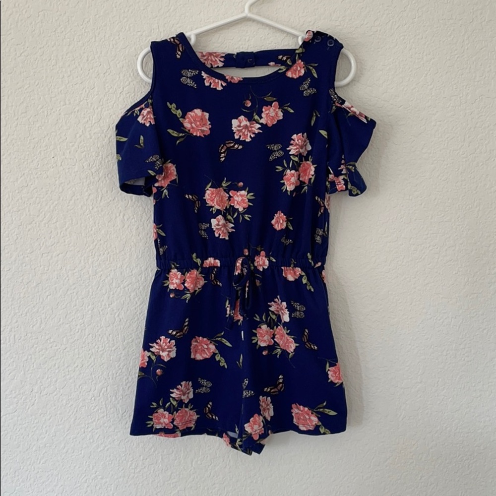 Cold Shoulder Floral Romper